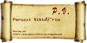 Peruzzi Viktória névjegykártya